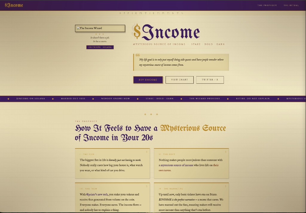 The Income Wizard character portrait